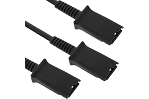 CABLEMATIC BeMatik - Cable duplicador compatible con Plantronics QD de 100cm