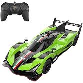 Rastar 1:24 Lamborghini SC63 LMDH Uzaktan Kumandalı Araba: Detaylı Kokpit Ve G&ouml;vde Kanatlı İkonik Yarış Yeşili Renkli 20.8 cm