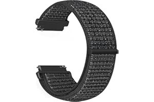 Vodtian Nylonowy pasek 20 mm, kompatybilny z Samsung Galaxy Watch 6/5/4 40 mm 44 mm / Galaxy Watch 5 Pro 45 mm / Watch 6 Classic / Watch 4 Classic / Active 2 / Garmin Vivoactive3, sportowy pasek do