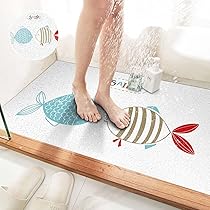 Tappetino Doccia Antiscivolo In PVC 60x40cm - Morbido, Antimuffa, Asciugatura Rapida Per Bagno Sicuro - Foto 4