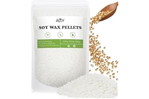 Cera Di Soia per Candele, BOYUJK Premium Natural Cera per Candele, 100% Cera per Candele Fai da Te Per La Produzione di Candele da Agricoltura Biologica, Senza Additivi, Innocuo E Puro (1KG)