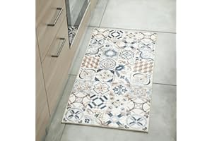 Nazar Tapis de Cuisine Lavable en Machine, Kitchen, Tapis De Passage, Tapis Salle De Bain, Tapis Couloir (755 Marron, 50x100 cm)