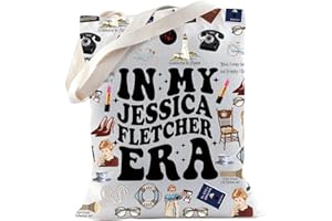 TSOTMO Murder TV Sow Merch Regalo Jessica Fletcher Merch Borsa Tote Bag Macchina da Scrivere Detective TV Regalo Killer Regalo