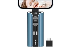TRYVAT USB Stick for Phone 256GB, 4 in 1 Flash Drive with iOS/USB 3.0/Type-C/Micro USB Port, High Speed Photo Memory Sticks External Storage, Thumb Drives for Android/Pad/Computer/PC (Blue)