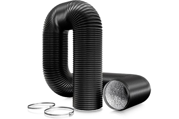 Aygrochy Tuyau ventilation en PVC de 150 mm pour hotte aspirante, Tuyau d'Evacuation pour Extracteur d'Air, ventilateur tubulair(3 mètres de longueur)