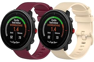 CHULN 2 Pcs Bracelet Compatible pour Polar Vantage M2 /Polar Vantage M/Polar Grit X, 22mm Universel Sport en lanières Bracelets Polar Vantage M2