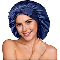 Cappello Da Notte In Seta Di Gelso 100% - Doppio Strato Per Protezione Capelli - Foto 4