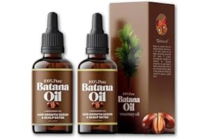 GBBAZU Batana Oil for Hair Growth, Aceite De Batana contiene romero,100% puro y natural, fortalece el cabello, Mejorar el brillo y la nutrición del cabello y la piel, adecuado para hombres y mujeres (2PCS)