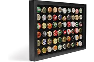 Leuchtturm 345773 Cornice di Presentazione Finestra - Cornice per coperchi di Champagne o Tappi a Corona - Nero