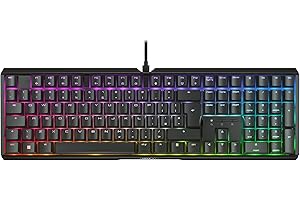 CHERRY XTRFY MX 3.1, Mechaniczna Klawiatura dla Graczy, Układ UK (QWERTY), Podświetlenie RGB, Aluminiowa Obudowa, USB-A, Przełączniki MX2A BROWN, Czarny