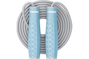 PROIRON Corda per Saltare Pesante con Peso Professionale Rimovibile da 2 x 100g-Regolabile Skipping Rope per Perdita di Peso, Fitness, Crossfit, Boxe-Jump Rope per Bambini/Adulti
