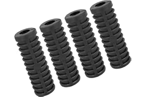 Partuto 4 Pcs 12mm Universal Gear Shifter Kick Start Lever - Rubber Black