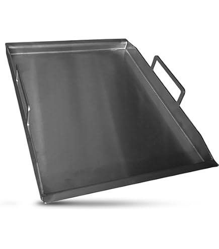 SANTOS Plancha XXL In Acciaio Inox Per Barbecue Napoleon Rogue 525 E 625 - 68,5x45x4 Cm - Antiruggine, Distribuzione Calore Uniforme