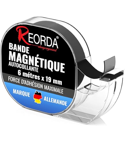 Xyron 0119 - Bande Magnétique Adhésive 19mm X 7.6m - Pour Créations Et Supports Magnétiques