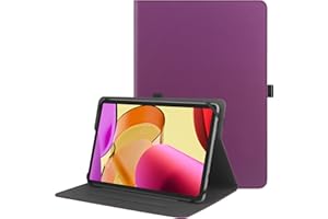 HGWALP Funda Protectora Universal Compatible con tabletas de 9-11", Funda Soporte de Cuero PU Multi-ángulo con Soporte de bolígrafo táctil para tabletas Pantalla táctil de 9" 9.7" 10.1" 10.5 "11"-PL