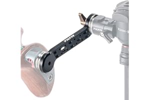 TILTAING Brazo Extensor de Roseta para cardán dji RS2 RSC2 con múltiples roscas de 1/4"-20 y 3/8"-16, Compatible con Cualquier conexión de Roseta estándar ARRI TGA-Rea