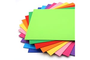 Rothmill A4 Coloured Card Stock, 280gsm Weight and 350 Micron Thickness, Multicoloured Card Pack with 10 Vivid Colours, Ideal for Arts and Craft, Office and Stationery Use - 50 Sheets