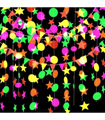 Decorazione per feste di compleanno al neon, articoli per feste