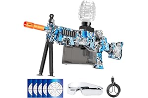 Gel Blaster VAAGHANM, Electric Splatter Ball Blaster, Splat Ball Automatic with Goggles, Outdoor Activities Shooting Team Game Toy Gifts for Boys and Girls, Ages 12+