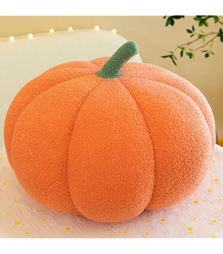 Pompoenkussen, 3D-pompoendecoratie, Halloween pluche pompoenkussen