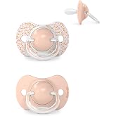 Suavinex, Pack of 2 Pacifiers with Physiological Silicone Teat SX Pro, for Babies 6-18 Months, Flatter, More Flexible Teat, R