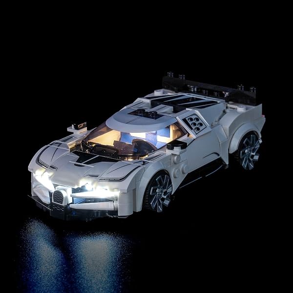 Led Licht Set Kompatibel mit Lego 77240 Bugatti Centodieci Hyper Sports Car (Kein Modell), Dekorationsbeleuchtungsset Compatible with Lego Bugatti Centodieci Hyper Sports Car Kreative Spielzeug - 1