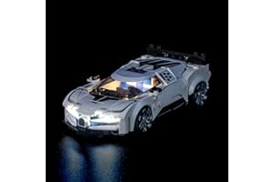 BRICKBLING Kit de iluminación LED compatible con Lego 77240 Bugatti Centodieci Hyper Sports Car (sin modelo), kit de iluminación decorativa para juguete creativo