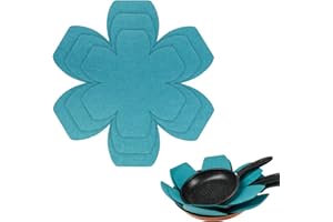 KFDDRN Protezione per padella, 6 pezzi, protezione per padelle in feltro, protezione impilabile, sottopentola, protezione dai graffi, resistenza al calore, 15/20/25 cm