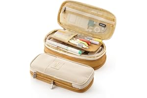 Coolzon Federmäppchen Groß, Erweiterbar Mäppchen Mädchen Teenager mit Großer Kapazität, Federmäppchen Für Kinder Junge Studenten Erwachsene Federtasche Mädchen