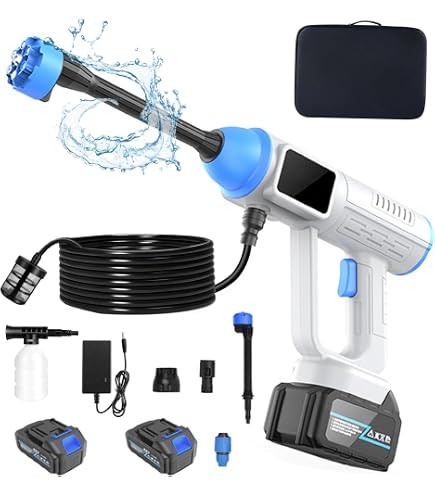 Idropulitrice A Batteria Senza Fili 200Bar/2900PSI – Solo Strumento Con Ugello 6 In 1