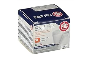 PIC SOLUTION Pikdare Benda Elastica Autoadesiva Pic Self Fix 4x400 Cm Fustella, 1 unità, 1