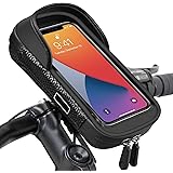 Vitalismo Porta Cellulare Bici Impermeabile, Borsa Manubrio Bici con Parapioggia Supporto Telefono Bici MTB Monopattino Elett