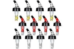 SUPROBARWARE 12 Stück Ausgießer Spirituosen Becs verseurs Auto-Pour doseur pour alcool Flaschenausgießer Portionierer 3 cl,doseur bouteille,bec doseur, Plastique