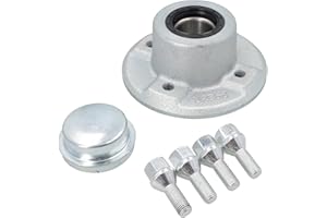 AB TOOLS 100mm PCD Trailer Cast Wheel Hub with Sealed Bearings For Ifor Williams P6 P7