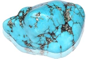 REAL GEMS Natural Sky Blue Turquoise Rough Stone 79.50 Ct EGL Certified Lapidary Cabbing Raw Rough Loose Gemstone