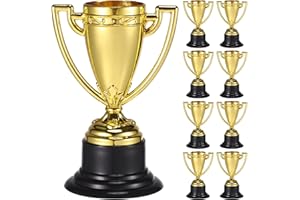 TOYANDONA 24Pcs Oro Premio Trofei Tazze 3. 3 Pollici Mini Plastica Trofei per I Bambini di Partito Concorsi Premi Premi