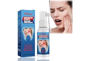 UJOOGBU Toothache Relieving Spray,Oral Care Spray,Toothache Pain Relief,Dental Pain Relief,Instant Teeth Treatment Relief,Remedies Teeth&Gums Spray,Tooth Ache Relief Pain Spray,Gum Pain Spray,Freshen Breath