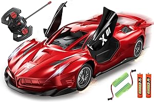 HATFRYF Remote Control Drift Car, 1:22 Remote Control Car for Kids, Cool RC Race Cars, 4WD High Speed RC Cars - Driftable, Gifts for Kids Boys - Red