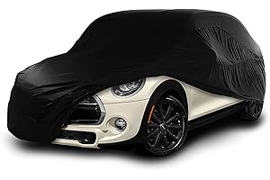 Cosmos - Indoor Car Cover compatible with main Hatchback models, Elastic, Breathable and Dustproof Fabric, Soft Lining, Snug Fit, Black