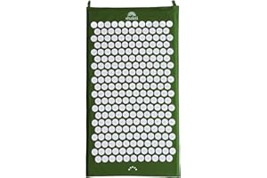 ‎SHAKTIMAT ShaktiMat [Das Original seit 2007] Akupressurmatte zur Entspannung für Rücken, Nacken, Füße, Ethische Handarbeit, GOTS-zertifizierte Bio-Baumwolle, Grün