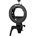 Amazon Basics S2 Bracket | Bowens Mount| Precise Tilt Control | for Speedlite Flash, Barn Door Kit, Softbox, Snoot, Reflector, Beauty Box | Camera Photography & Videography