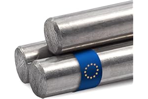 Stahl-Shop24 Edelstahl Rundstab V2A 1000 mm lang 4 mm Durchmesser für Bauprojekte Modellbau Maschinenbau Handwerk DIY Edelstahlstange Metallstab Bastelbedarf Konstruktion