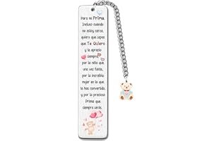 FCZIVA A la prima Marcadores de libros Mujeres Regalos de Cumpleaños Graduación Inspiradora Regreso a la Escuela Regalos Marcapáginas personalizado Apreciar Estímulo Lindo oso Recuerdos de Navidad de tía Tío