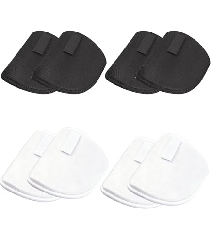 Épaulettes En éponge Réutilisables - Lot De 8 Paires Noir Et Blanc - Pour Ajuster Les épaules