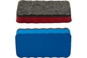 MUUZLL 2Pcs White Board Erasers, Magnetic Dry Erase Erasers, Assorted, Magnetic Whiteboard Eraser, For White Board