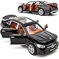 VARIYA ENTERPRISE 1/32 Compatible for Benz E300l Model Car, Zinc Alloy Diecast Collectible Pull Back Toy car with Sound and Light for Kids Boy Girl Gift_Black