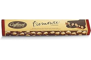LINDT Caffarel Piemonte Tavoletta Cioccolato Fondente con Nocciole Intere 100% Italiane, 200g