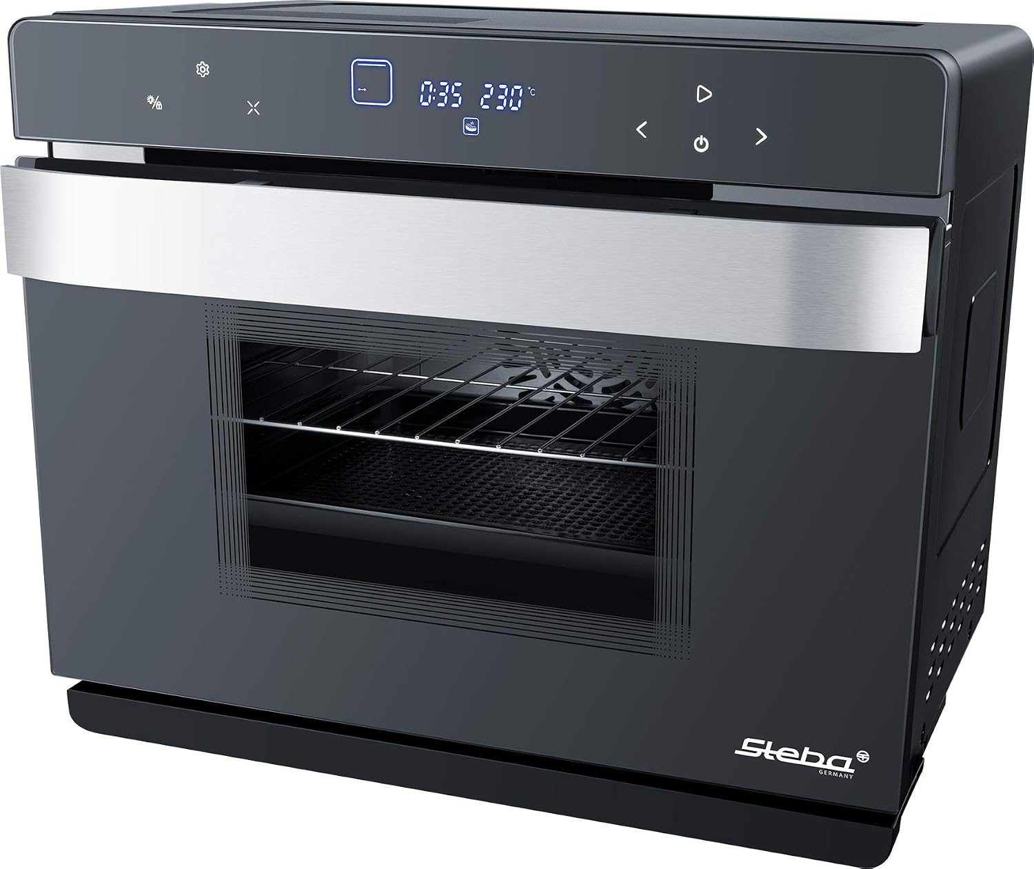 Steba Steam Oven 30L Capacity DG30 2200 Watt power Multifunctional Black Electric Steam mini oven