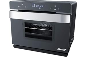 ‎STEBA Steba Multifunktions-Dampfbackofen DG 30, Backofen mit Heißdampf zum schonenden Schnellgaren, Wirksame Gehäuseisolation für geringen Energieverbrauch, 47 Automatikprogramme, DIY-Programme, 27 Liter