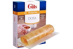 Gits Dosa Instant Breakfast Mix 500g - A Traditional Indian Crispy Brown Dosa Savory Snack - A South Indian Snack Made Of Fermented Rice (Pack of 1)